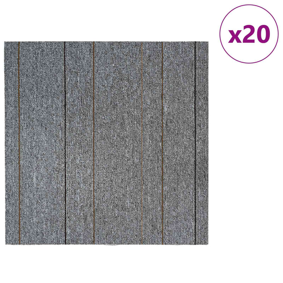 Vloertegel Lichtgrijs met Strepen 50 x 50 cm 20 pcs