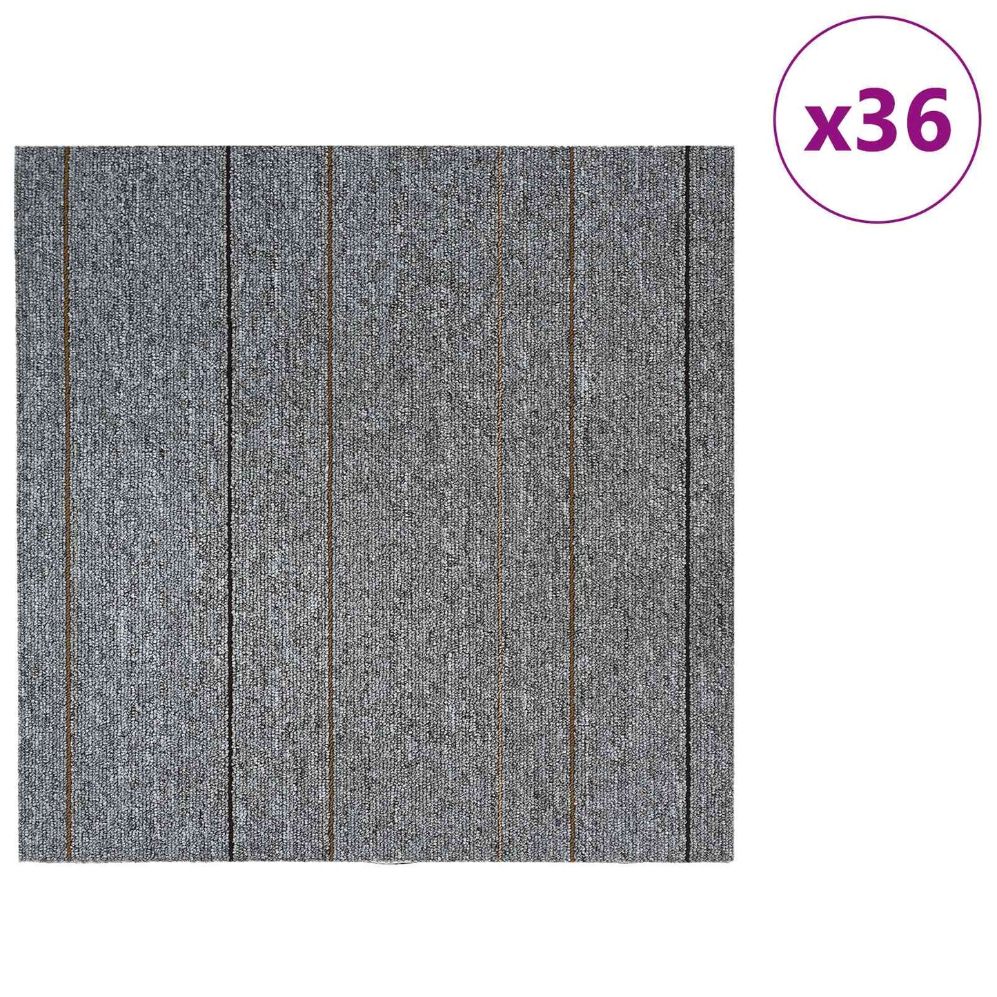 Vloertegel Lichtgrijs met Strepen 50 x 50 cm 36 pcs