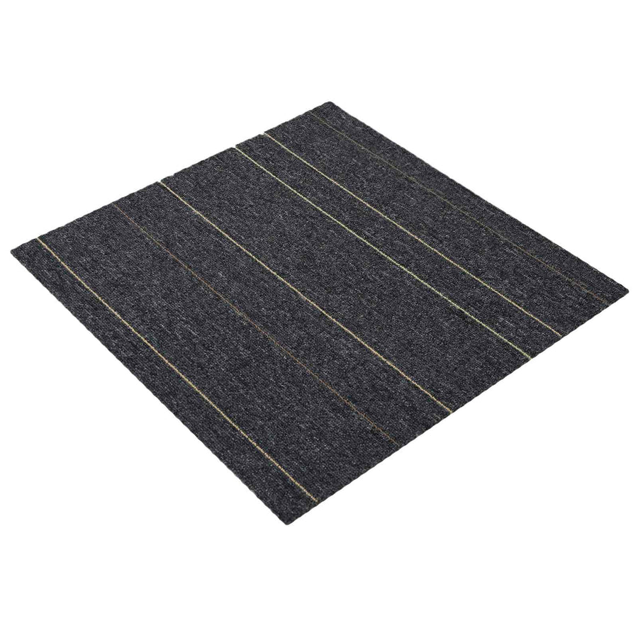 Vloertegel Donkergrijs met Strepen 50 x 50 cm 4 pcs