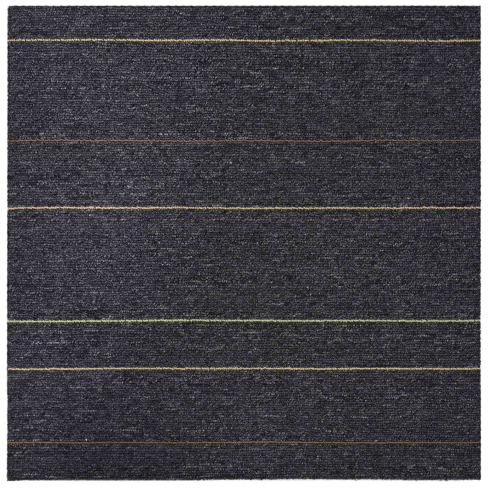 Vloertegel Donkergrijs met Strepen 50 x 50 cm 4 pcs
