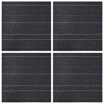 Vloertegel Donkergrijs met Strepen 50 x 50 cm 4 pcs