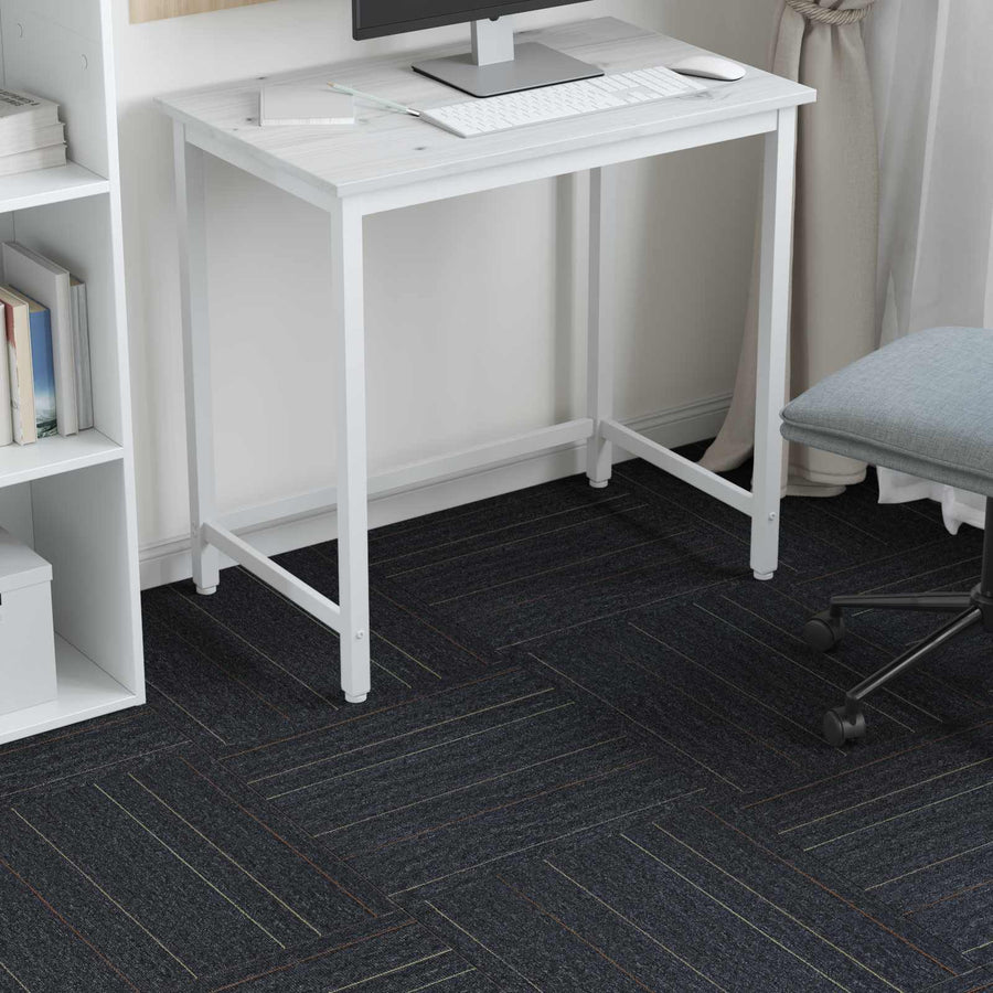 Vloertegel Donkergrijs met Strepen 50 x 50 cm 36 pcs