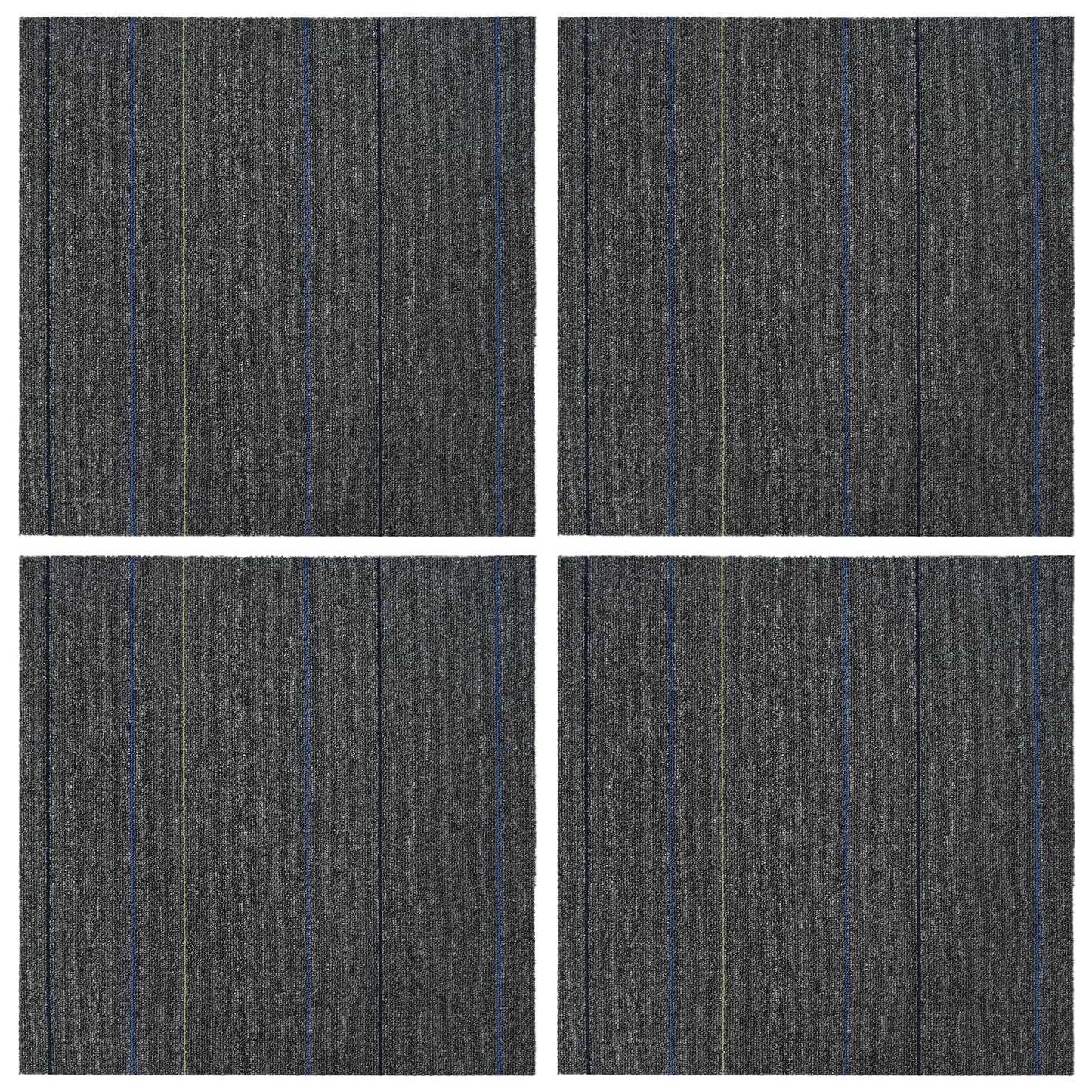 Vloertegel Midden Grijs met Strepen 50 x 50 cm 4 pcs