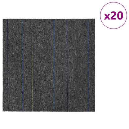 Vloertegel Midden Grijs met Strepen 50 x 50 cm 20 pcs