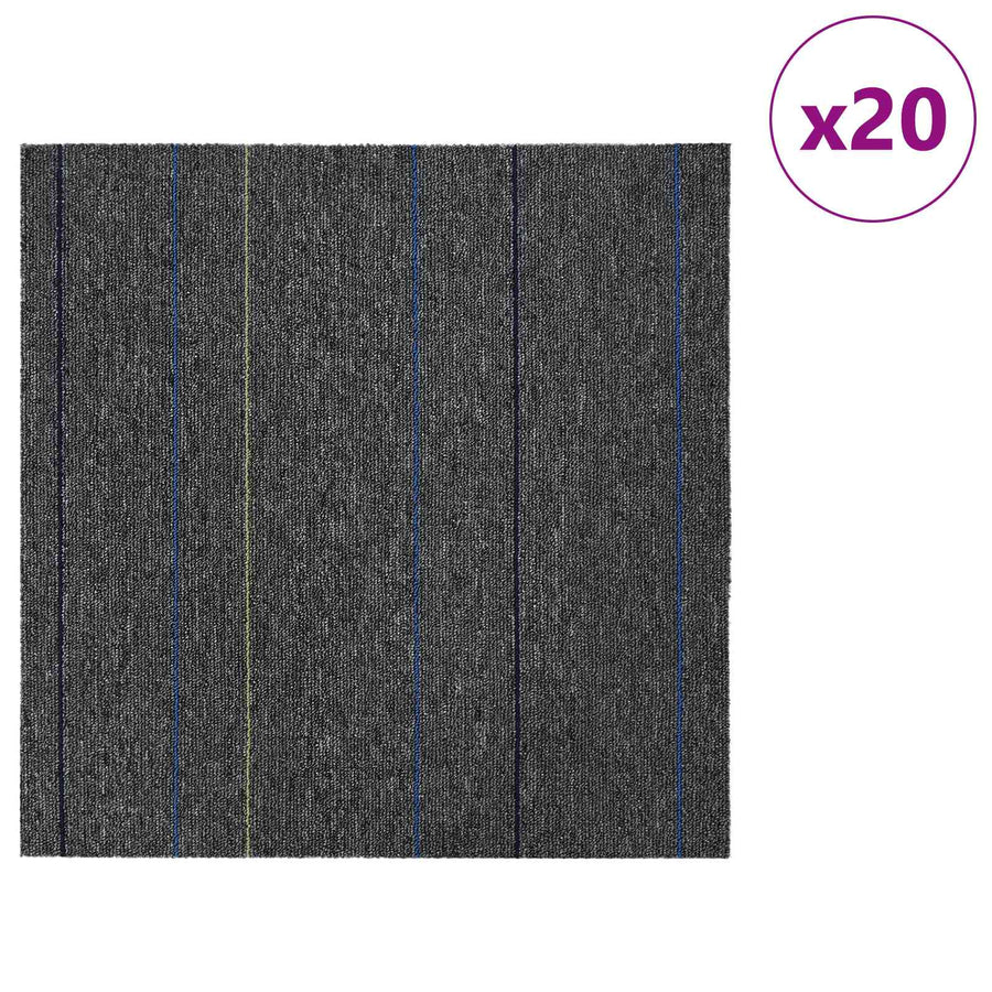 Vloertegel Midden Grijs met Strepen 50 x 50 cm 20 pcs