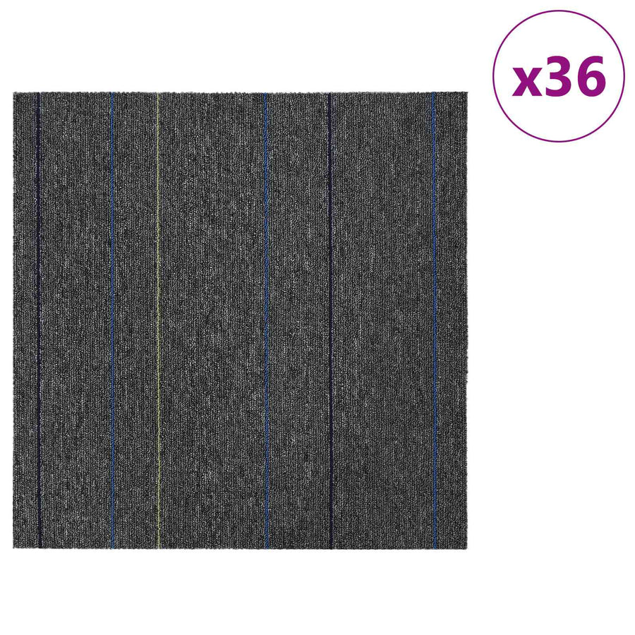 Vloertegel Midden Grijs met Strepen 50 x 50 cm 36 pcs
