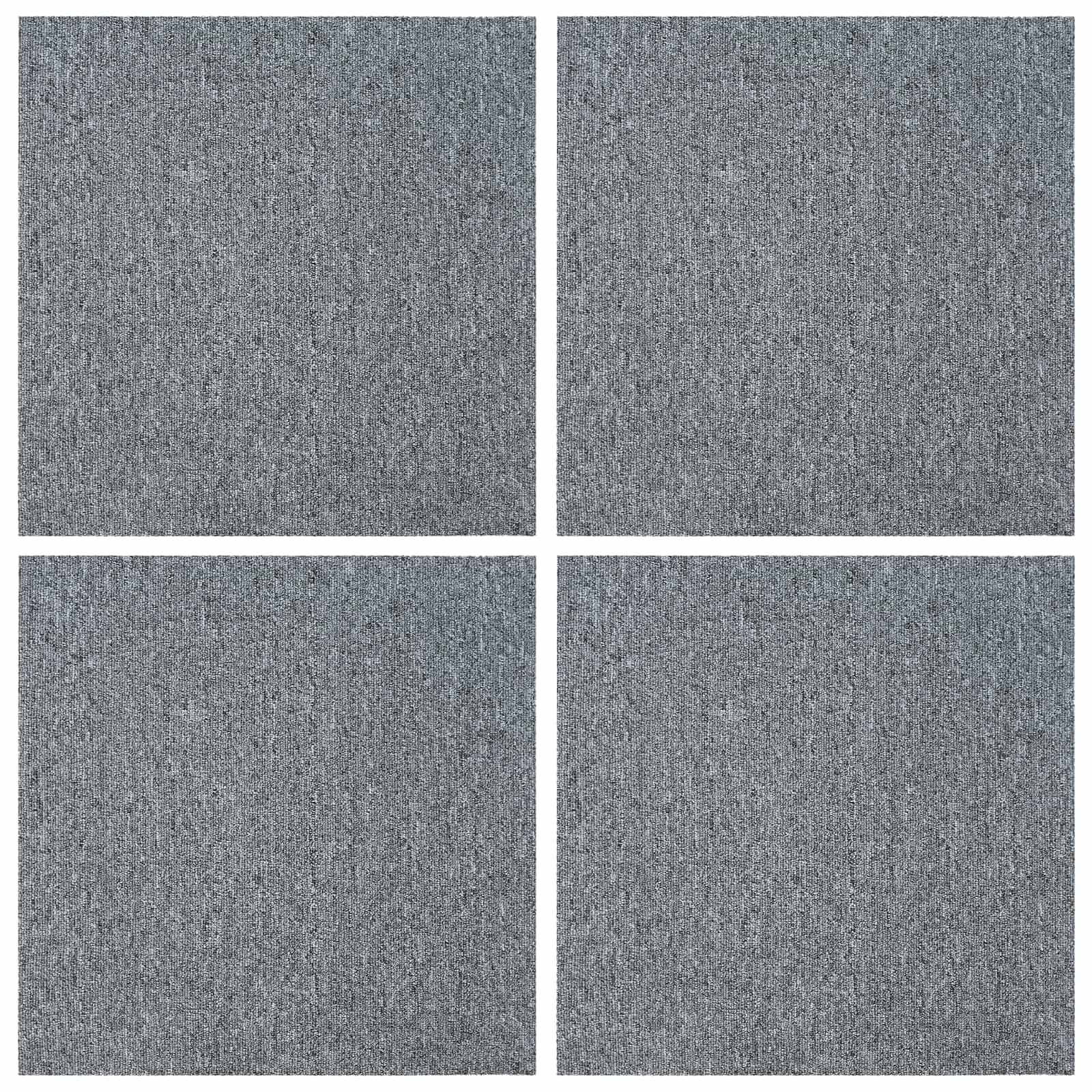 Vloertegel Lichtgrijs 50 x 50 cm 4 pcs PP en Bitumen