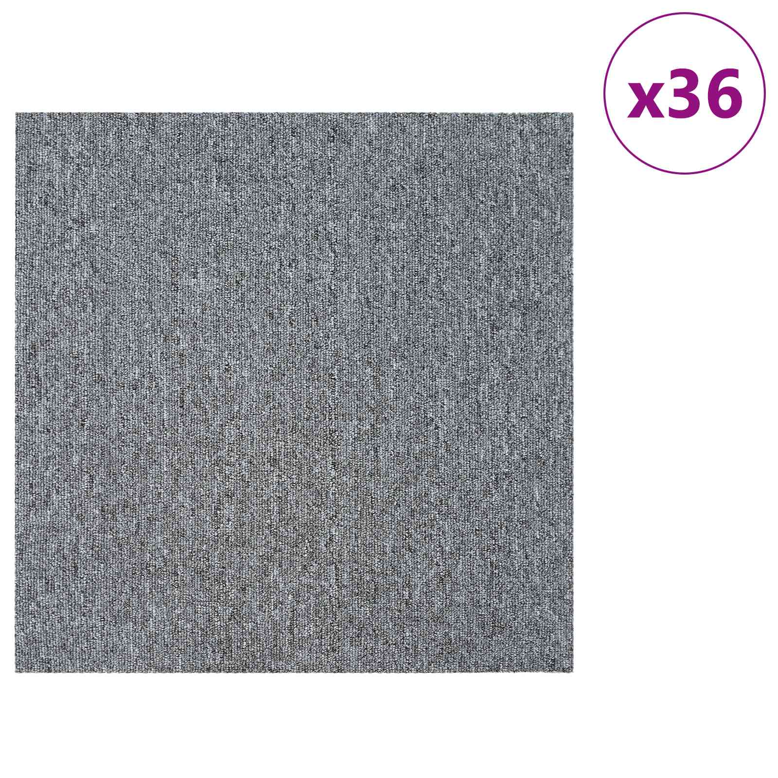 Vloertegel Lichtgrijs 50 x 50 cm 36 pcs PP en Bitumen