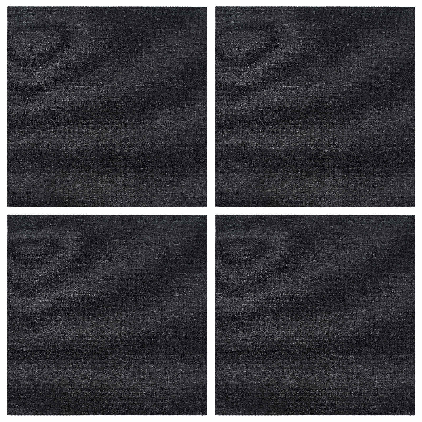 Vloertegel Donkergrijs 50 x 50 cm 4 pcs PP en Bitumen