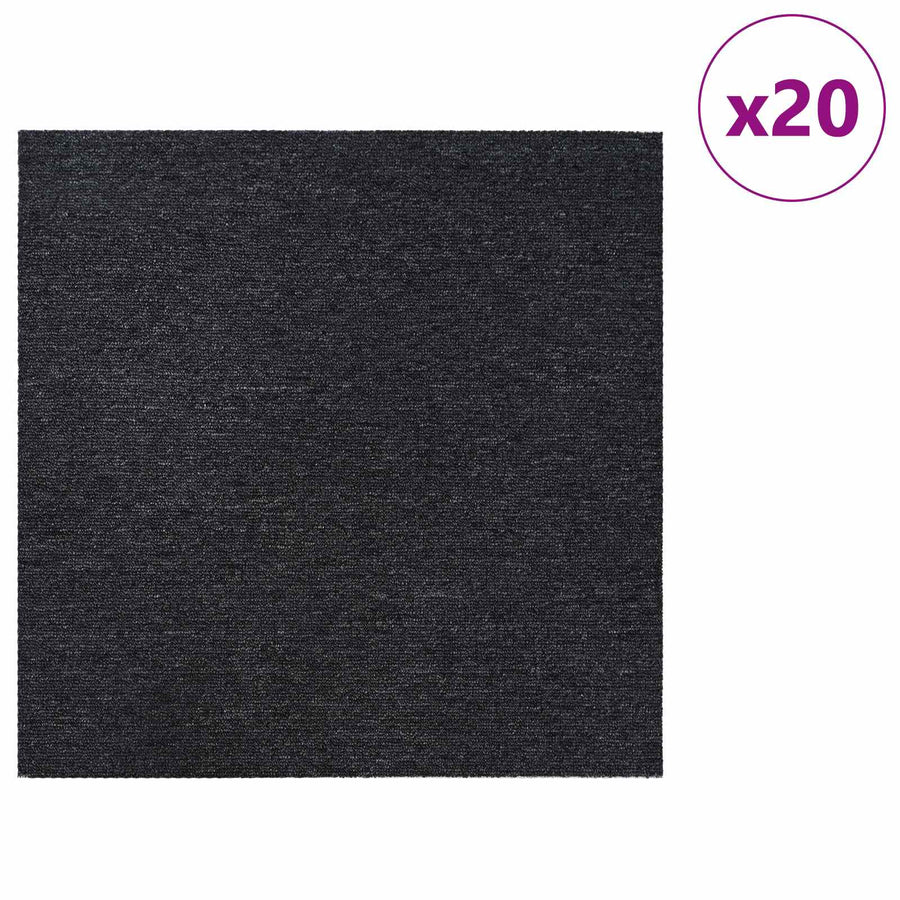Vloertegel Donkergrijs 50 x 50 cm 20 pcs PP en Bitumen