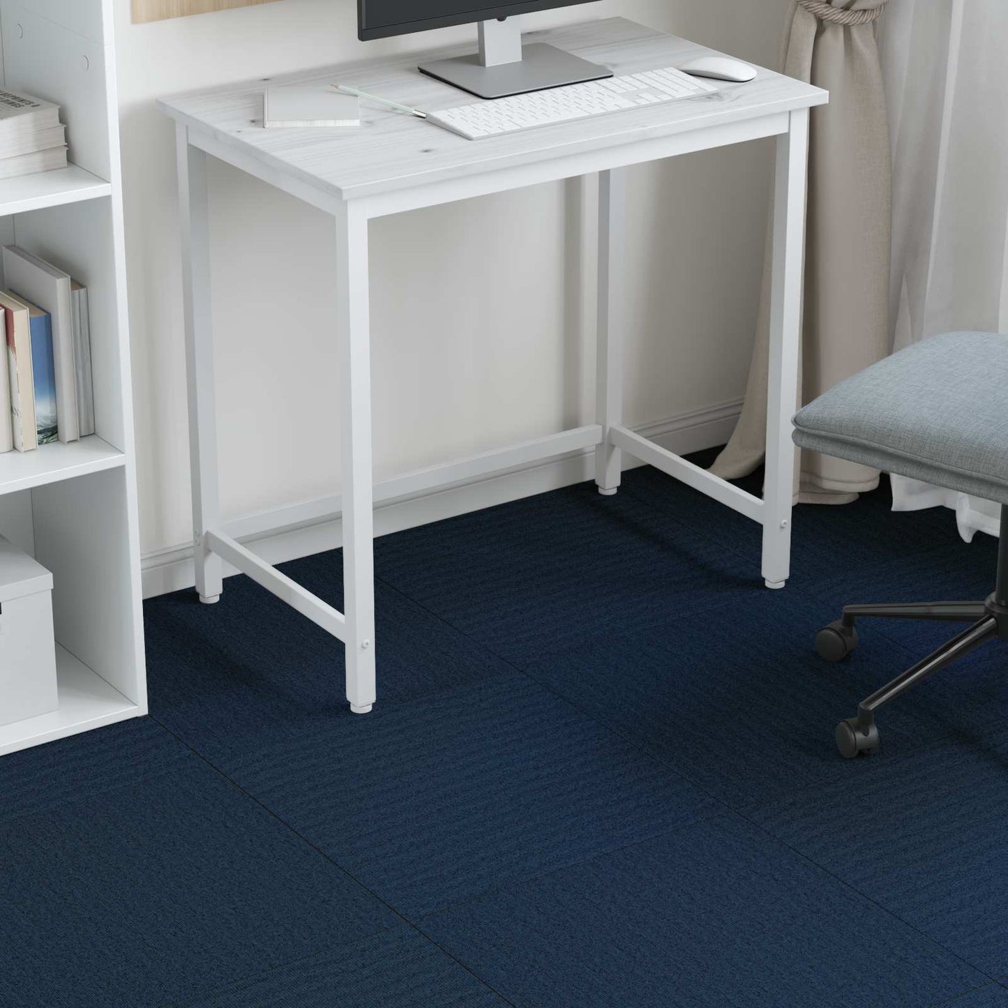 Vloertegel Blauw 50 x 50 cm 4 pcs PP en Bitumen