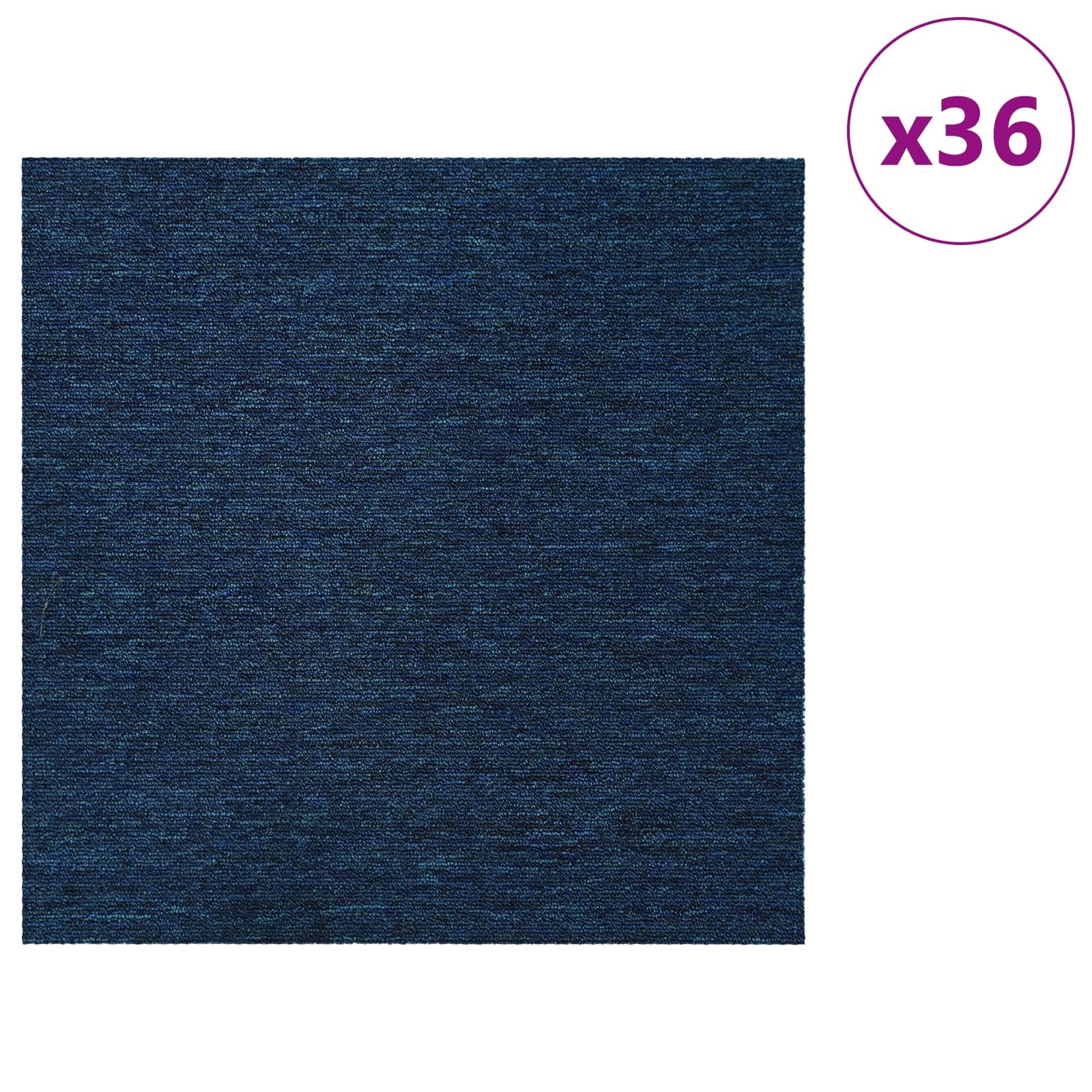Vloertegel Blauw 50 x 50 cm 36 pcs PP en Bitumen
