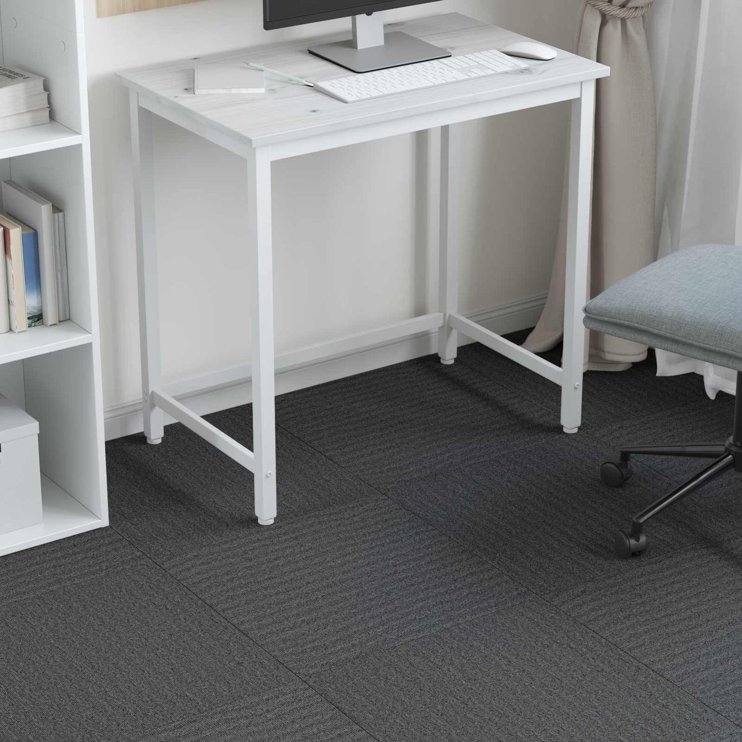 Vloertegel Middelgrijs 50 x 50 cm 20 pcs PP en Bitumen