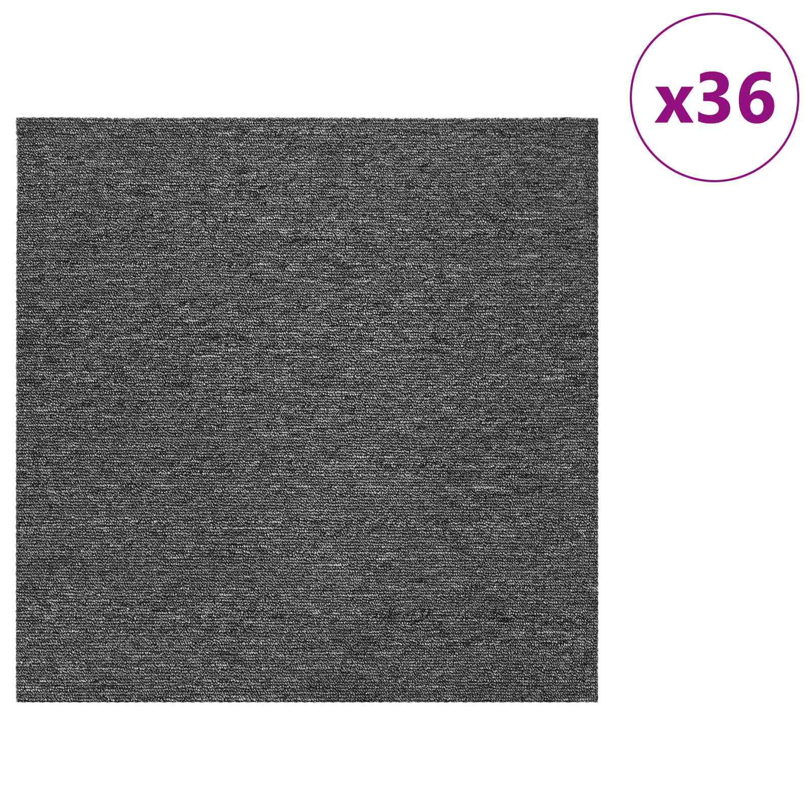 Vloertegel Middelgrijs 50 x 50 cm 36 pcs PP en Bitumen