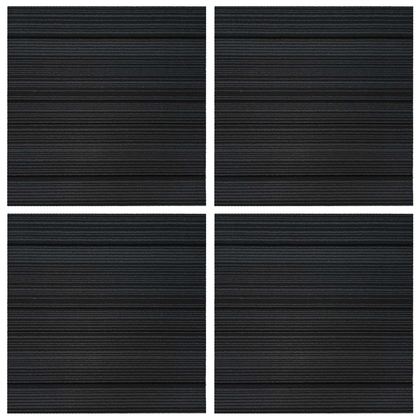 Vloertegel Gestreept Lichtgrijs 50 x 50 cm 4 pcs PP en Bitumen