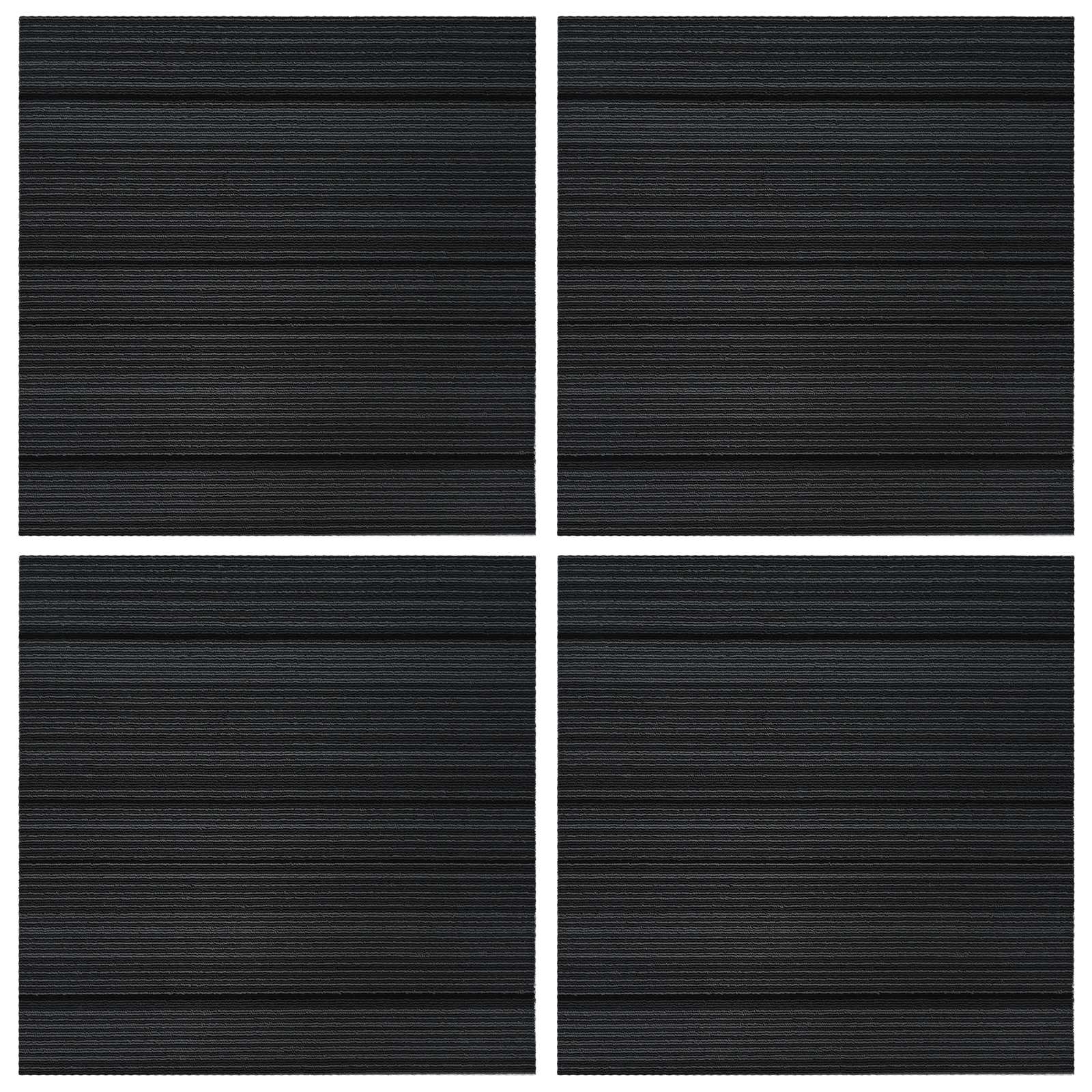 Vloertegel Gestreept Lichtgrijs 50 x 50 cm 4 pcs PP en Bitumen