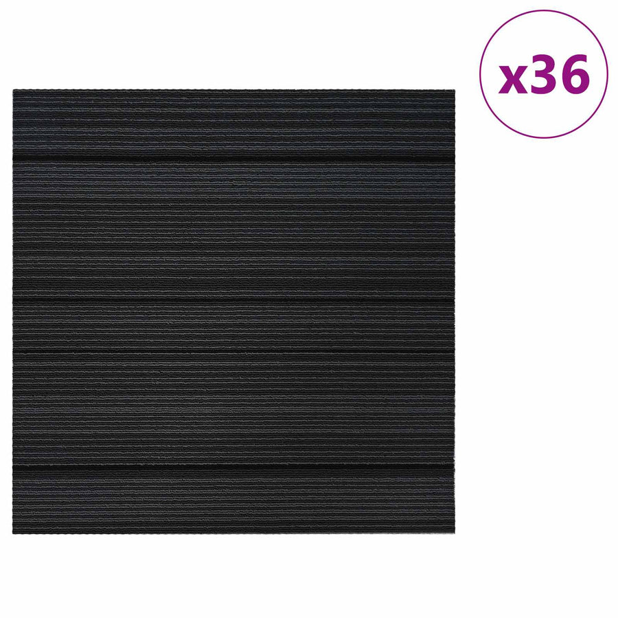 Vloertegel Gestreept Lichtgrijs 50 x 50 cm 36 pcs PP en Bitumen