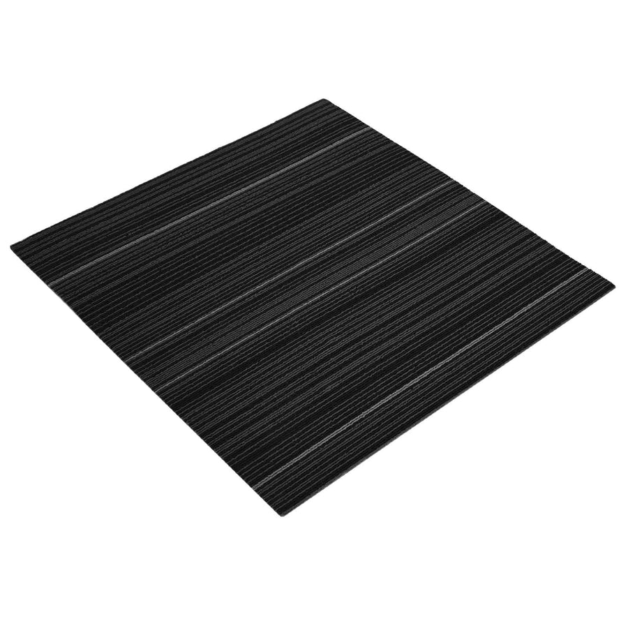 Vloertegel Gestreept Donkergrijs 50 x 50 cm 4 pcs PP en Bitumen