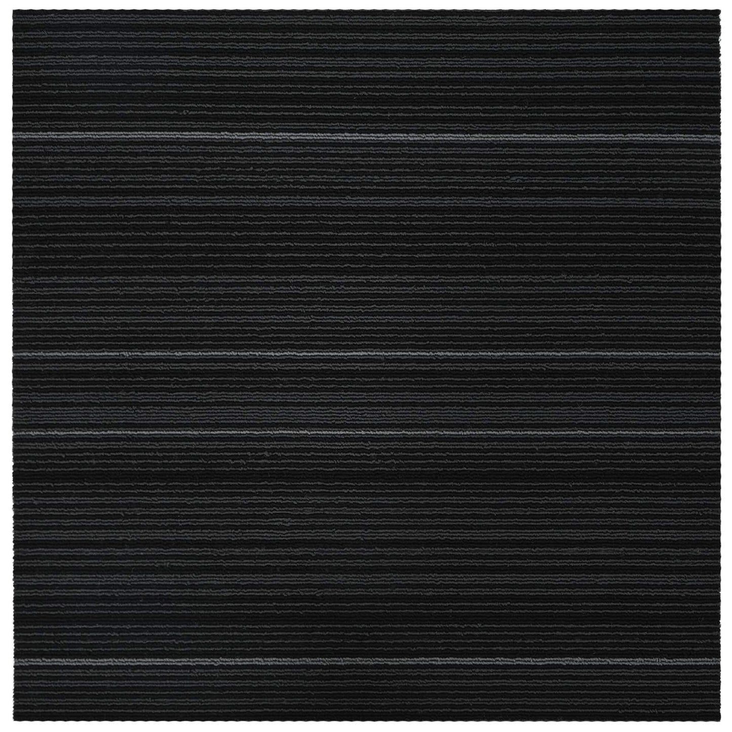 Vloertegel Gestreept Donkergrijs 50 x 50 cm 4 pcs PP en Bitumen