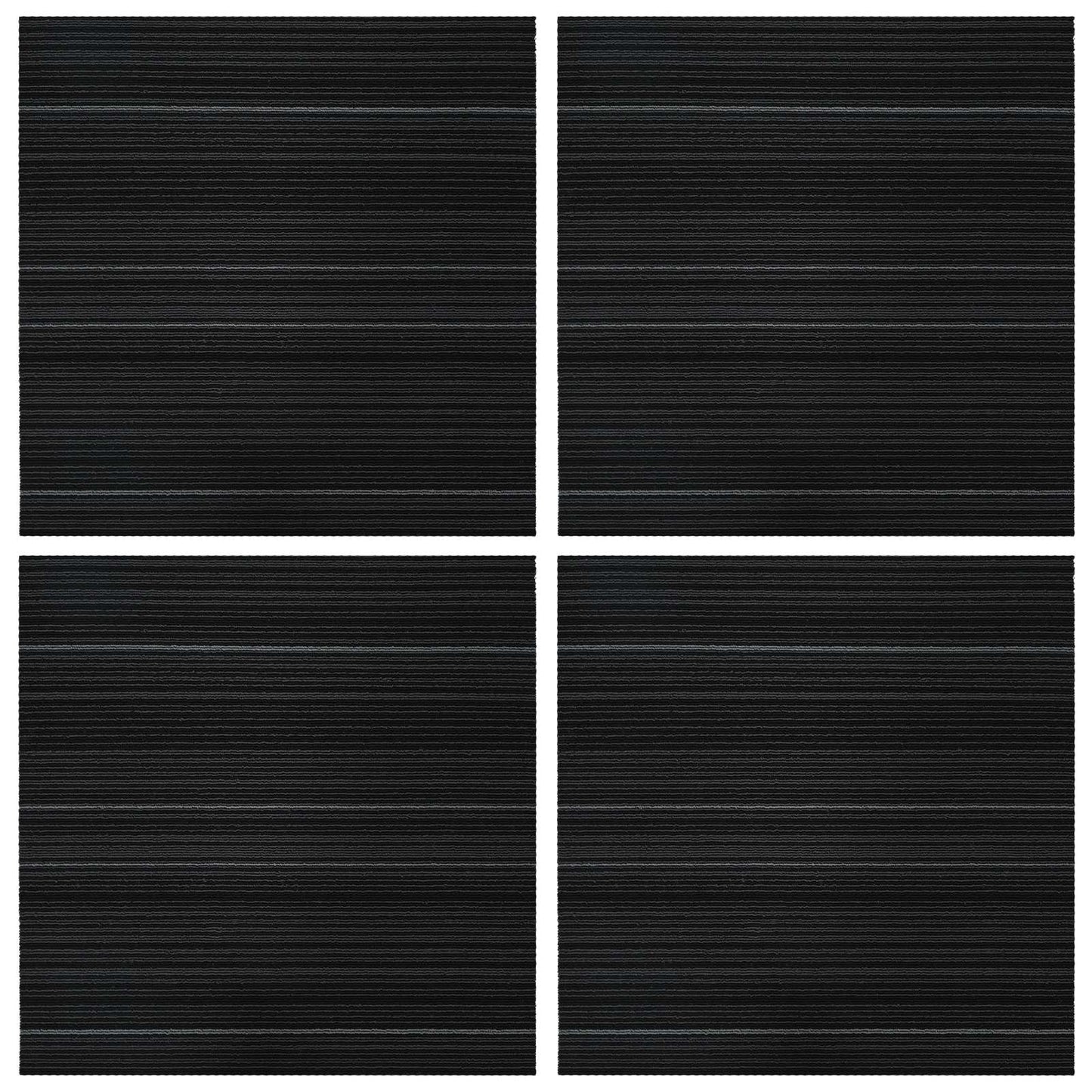 Vloertegel Gestreept Donkergrijs 50 x 50 cm 4 pcs PP en Bitumen