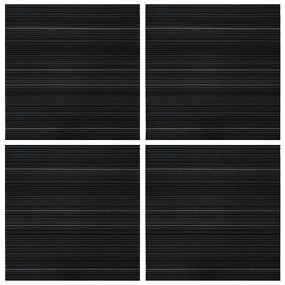 Vloertegel Gestreept Donkergrijs 50 x 50 cm 4 pcs PP en Bitumen