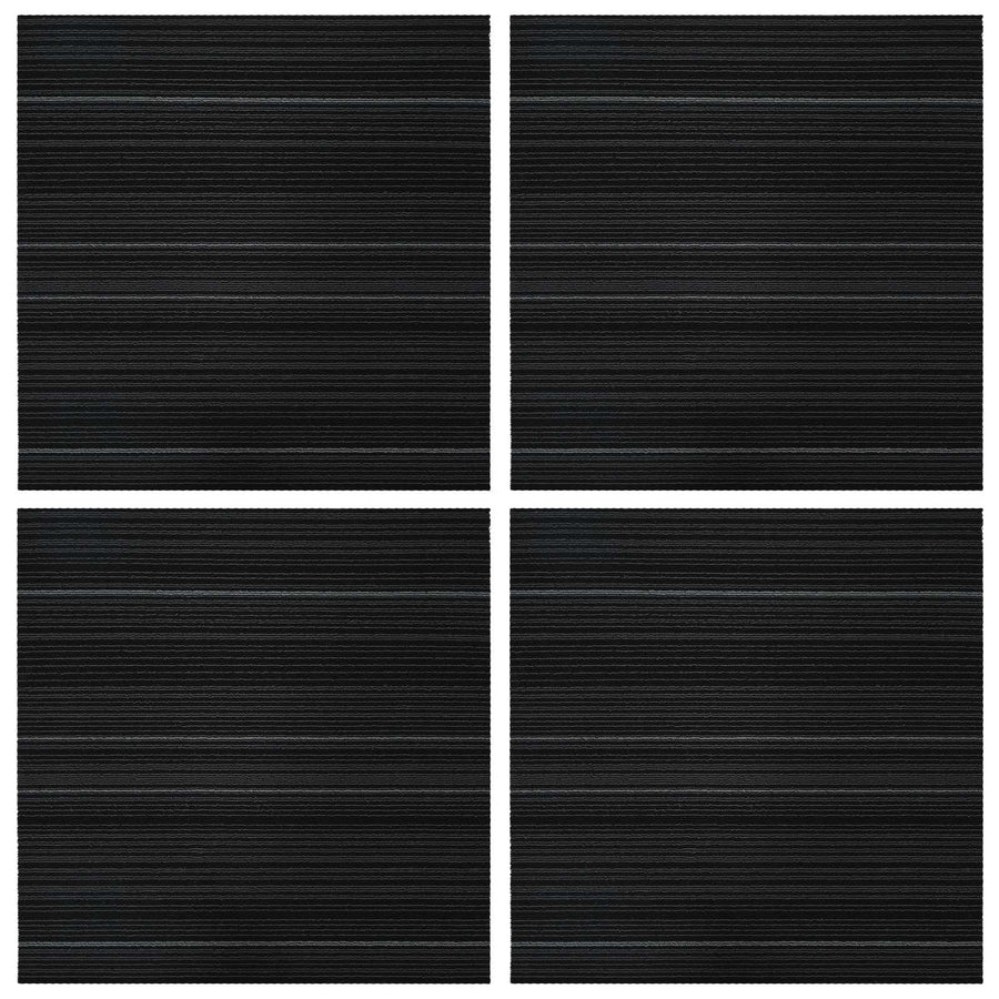 Vloertegel Gestreept Donkergrijs 50 x 50 cm 4 pcs PP en Bitumen