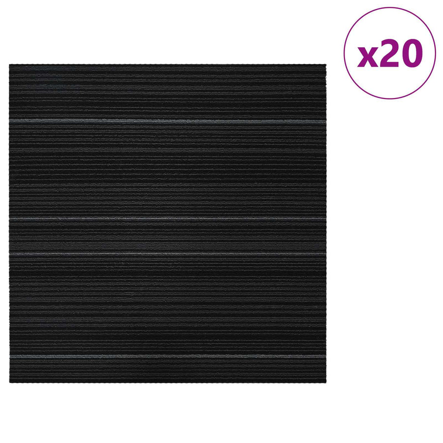 Vloertegel Gestreept Donkergrijs 50 x 50 cm 20 pcs