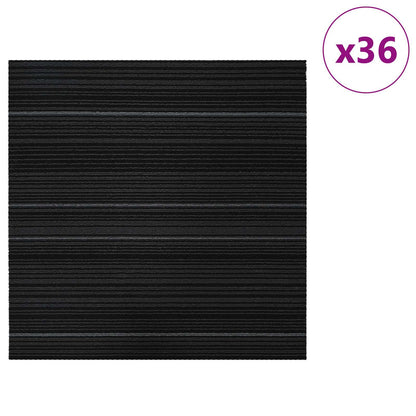 Vloertegel Gestreept Donkergrijs 50 x 50 cm 36 pcs