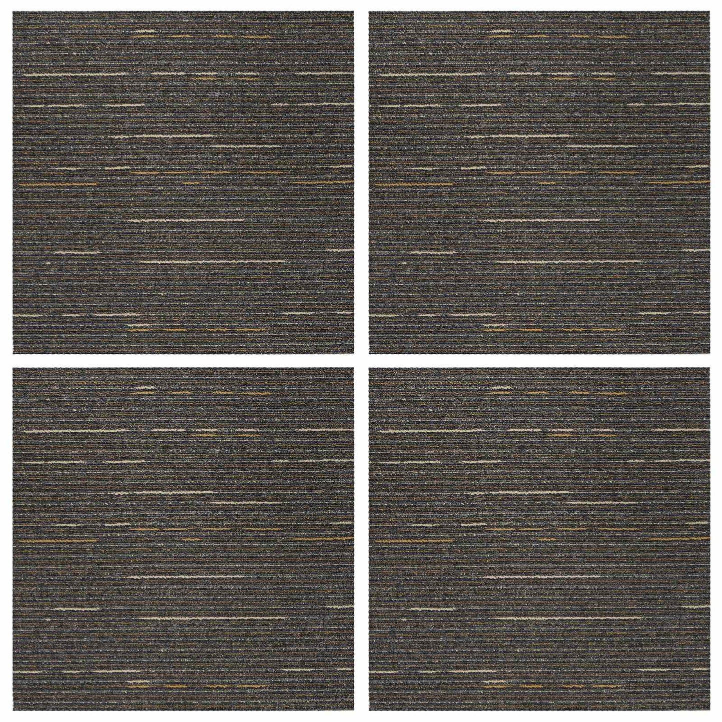 Vloertegel Gestreept Lichtbruin 50 x 50 cm 4 pcs PP en Bitumen