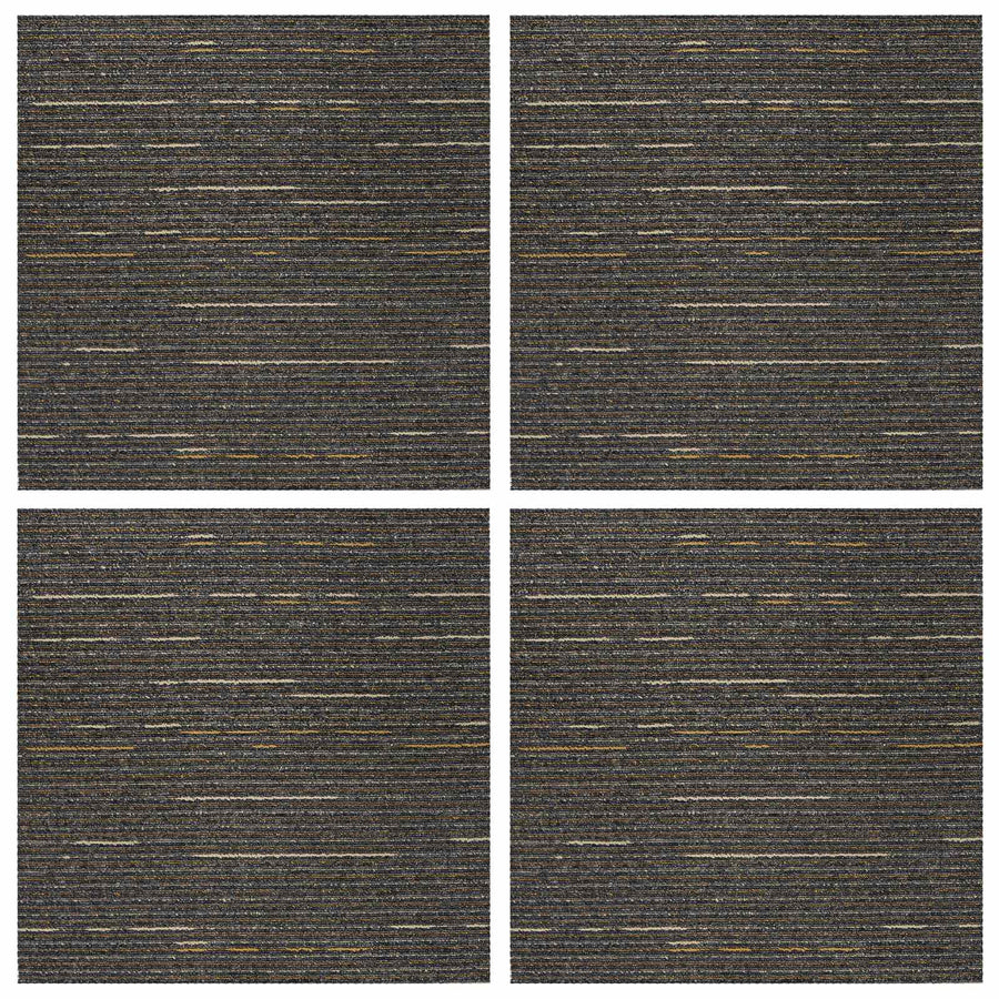 Vloertegel Gestreept Lichtbruin 50 x 50 cm 4 pcs PP en Bitumen
