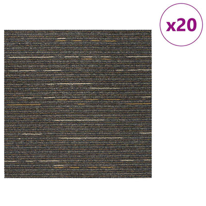 Vloertegel Gestreept Lichtbruin 50 x 50 cm 20 pcs PP en Bitumen