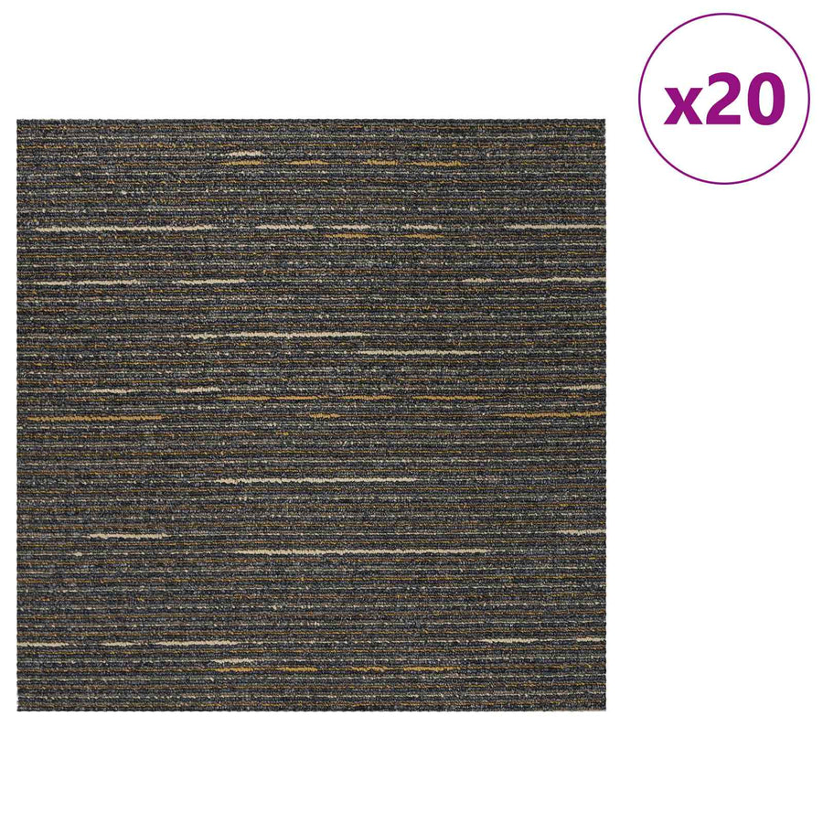 Vloertegel Gestreept Lichtbruin 50 x 50 cm 20 pcs PP en Bitumen