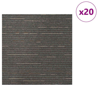 Vloertegel Gestreept Donkerbruin 50 x 50 cm 20 pcs