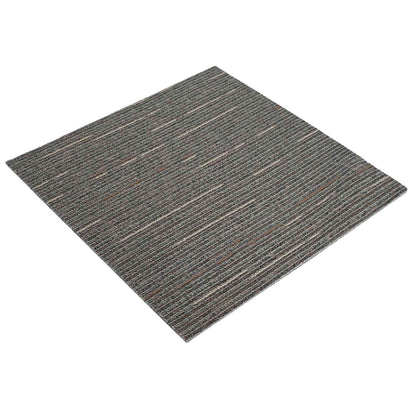 Vloertegel Gestreept Donkerbruin 50 x 50 cm 36 pcs
