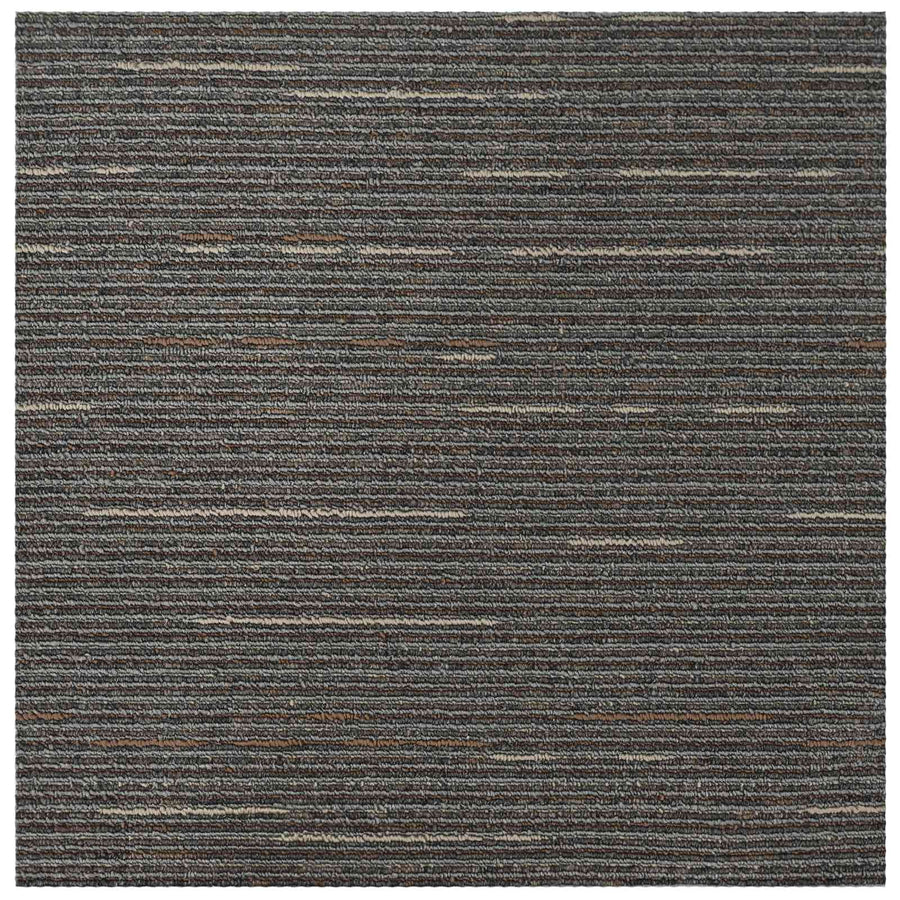 Vloertegel Gestreept Donkerbruin 50 x 50 cm 36 pcs