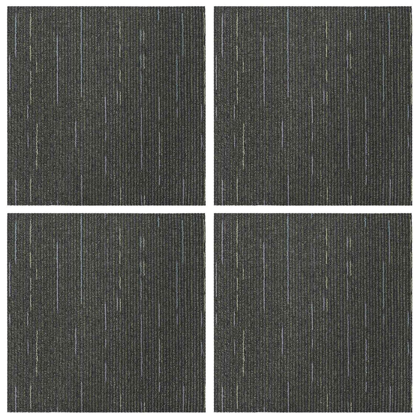 Vloertegel Gestreept Lichtgroen 50 x 50 cm 4 pcs PP en Bitumen