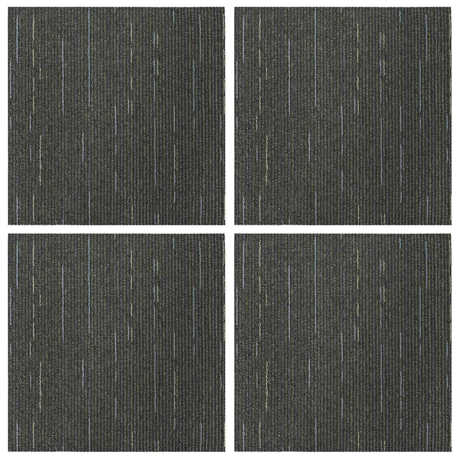 Vloertegel Gestreept Lichtgroen 50 x 50 cm 4 pcs PP en Bitumen