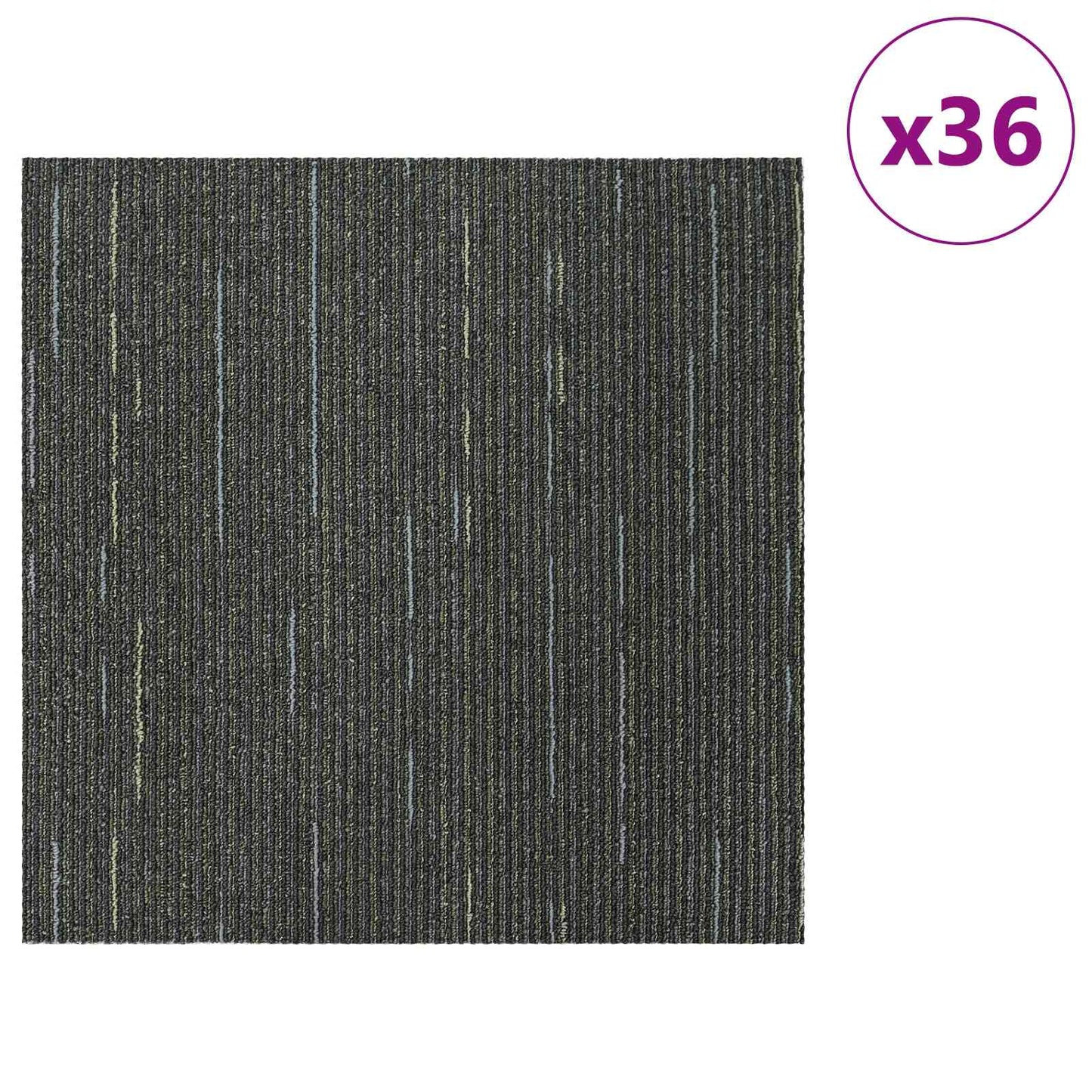 Vloertegel Gestreept Lichtgroen 50 x 50 cm 36 pcs PP en Bitumen