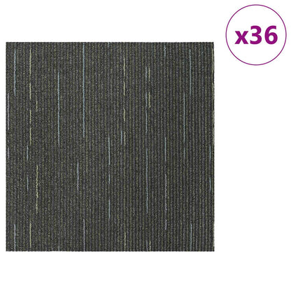 Vloertegel Gestreept Lichtgroen 50 x 50 cm 36 pcs PP en Bitumen