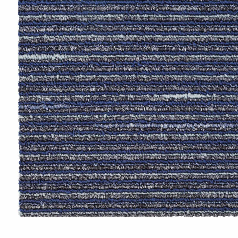 Vloertegel Gestreept Blauw 50 x 50 cm 4 pcs PP en Bitumen