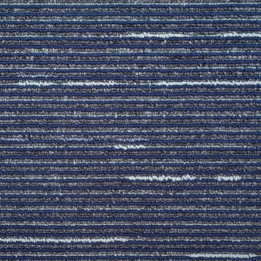 Vloertegel Gestreept Blauw 50 x 50 cm 4 pcs PP en Bitumen