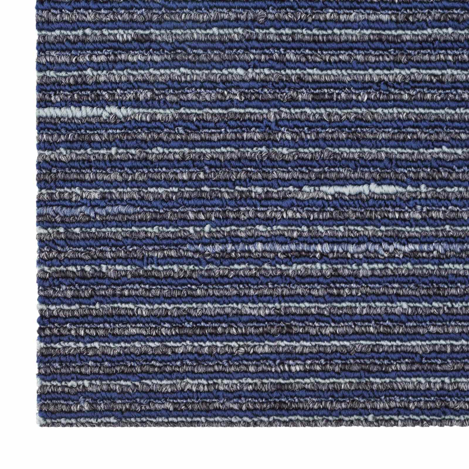 Vloertegel Gestreept Blauw 50 x 50 cm 20 pcs PP en Bitumen