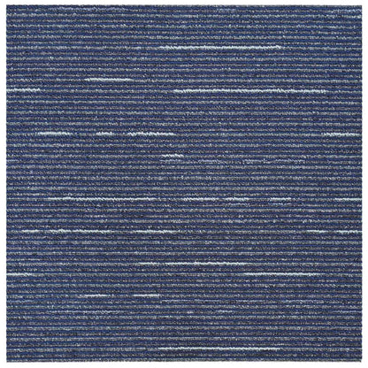 Vloertegel Gestreept Blauw 50 x 50 cm 36 pcs PP en Bitumen