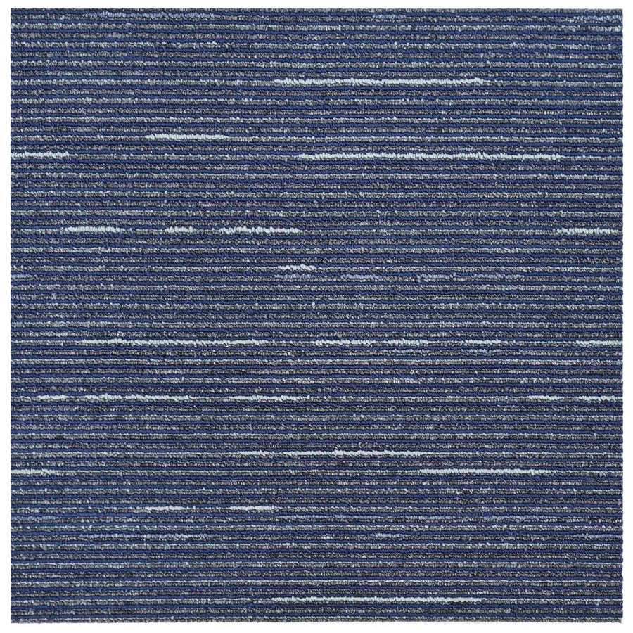 Vloertegel Gestreept Blauw 50 x 50 cm 36 pcs PP en Bitumen