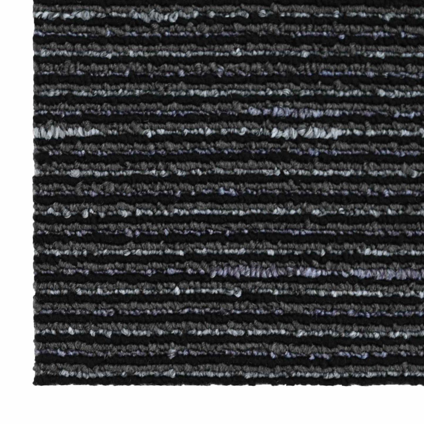 Vloertegel Gestreept Zwart 50 x 50 cm 4 pcs PP en Bitumen