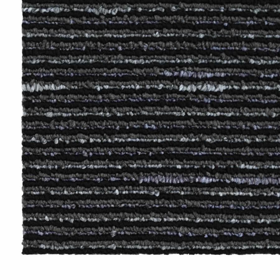 Vloertegel Gestreept Zwart 50 x 50 cm 20 pcs PP en Bitumen