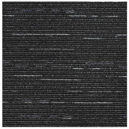 Vloertegel Gestreept Zwart 50 x 50 cm 20 pcs PP en Bitumen