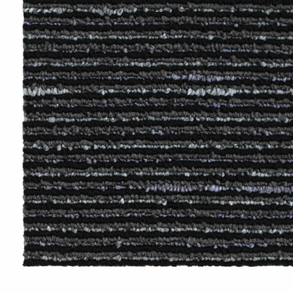 Vloertegel Gestreept Zwart 50 x 50 cm 36 pcs PP en Bitumen