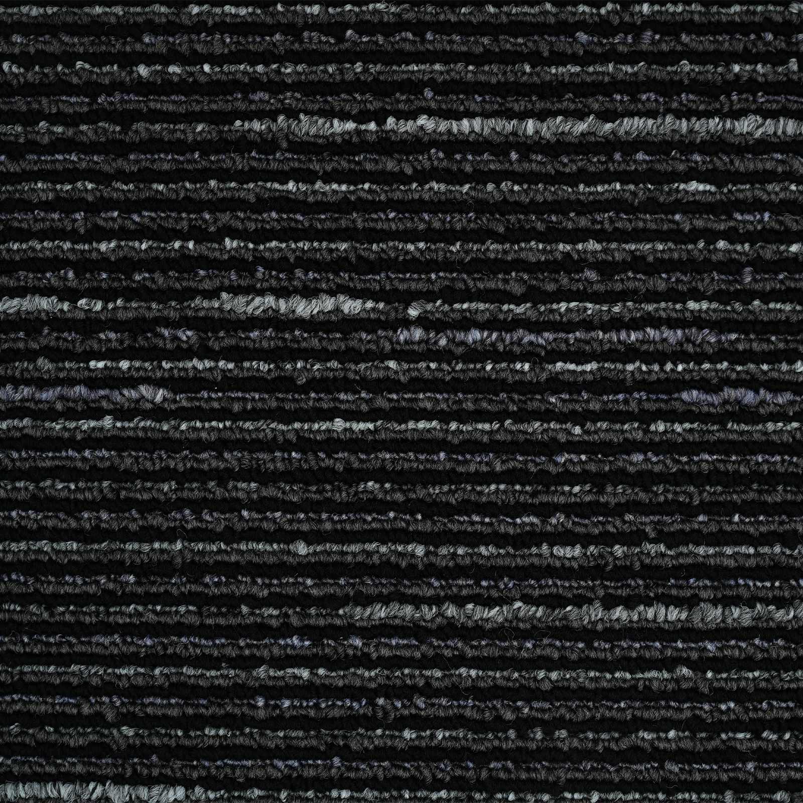 Vloertegel Gestreept Zwart 50 x 50 cm 36 pcs PP en Bitumen