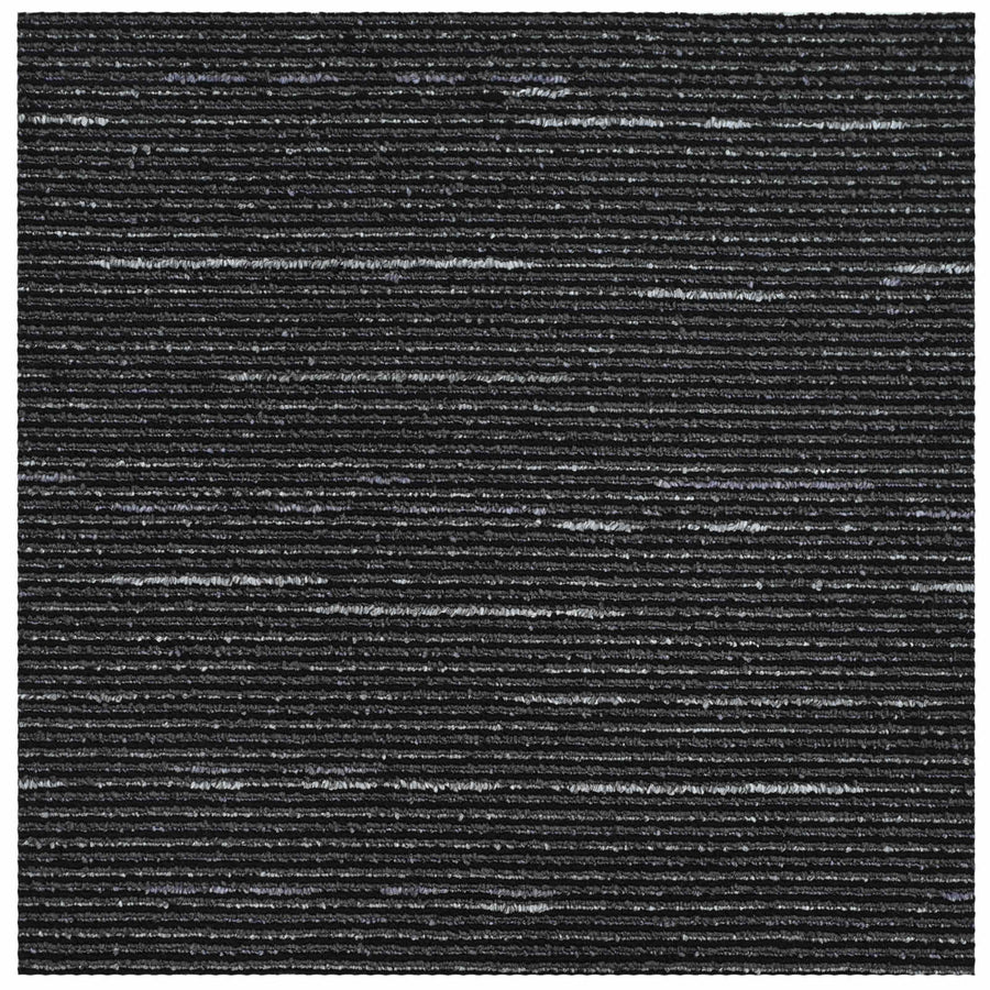 Vloertegel Gestreept Zwart 50 x 50 cm 36 pcs PP en Bitumen
